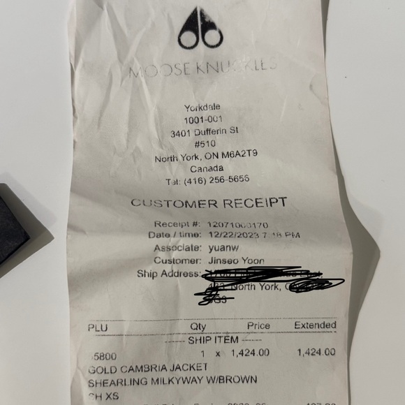 Moose Knuckles Gold Cambria shearling puffer coat - Picture 10 of 13